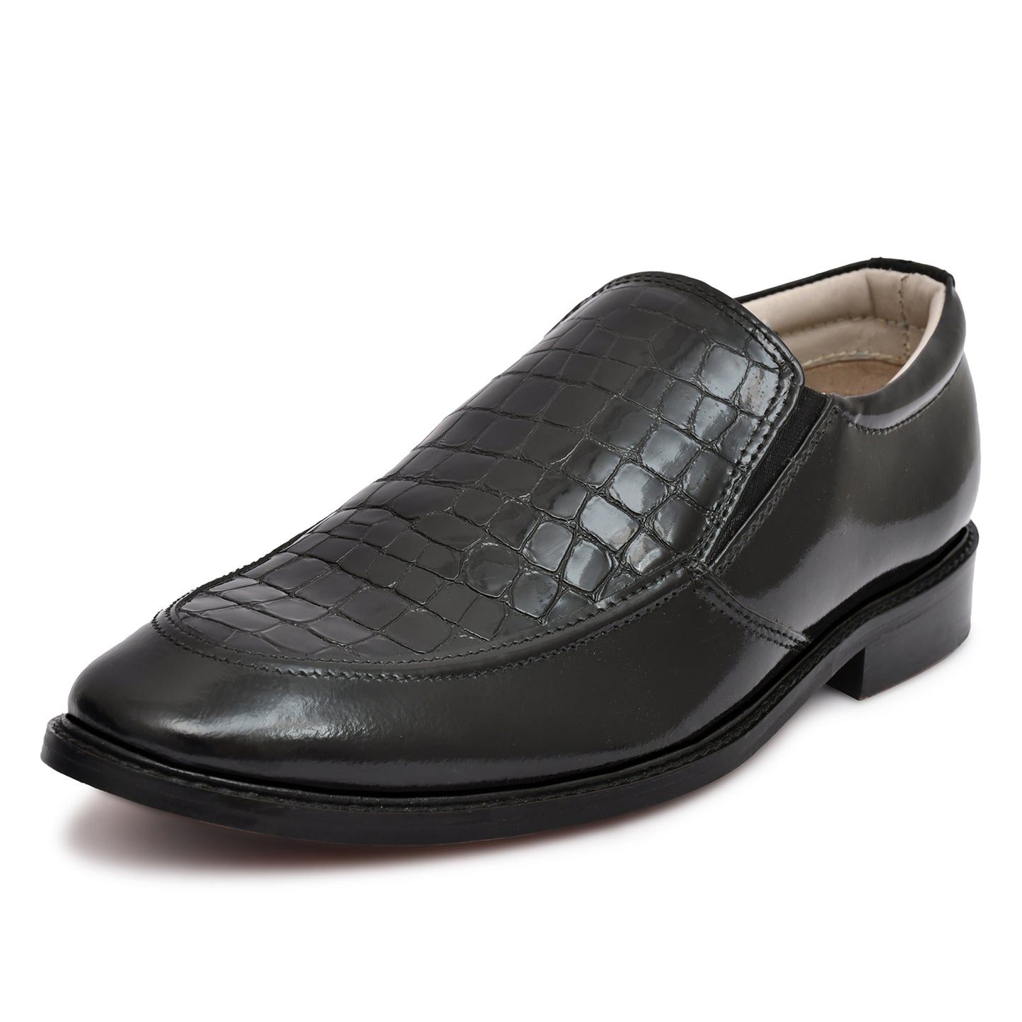 Penny loafers : Black leather Penny loafer with Memory foam footpad. Article : HP5073-Black