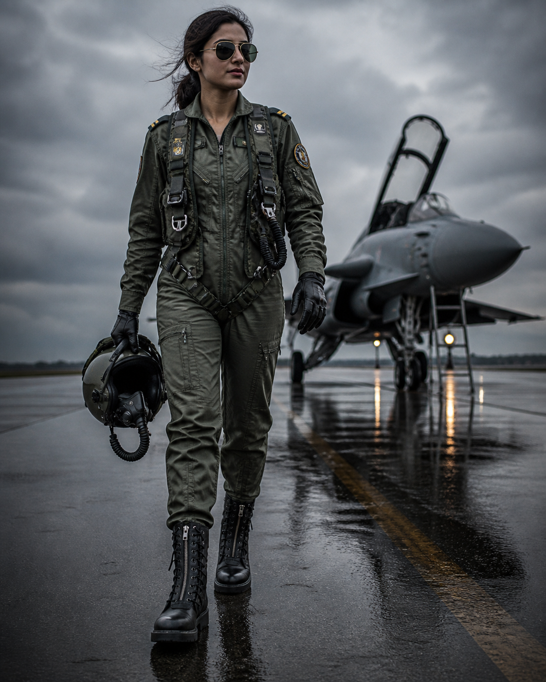 Pilots Boots : Black leather boots for Pilots with Memory foam footpad. Article : 610