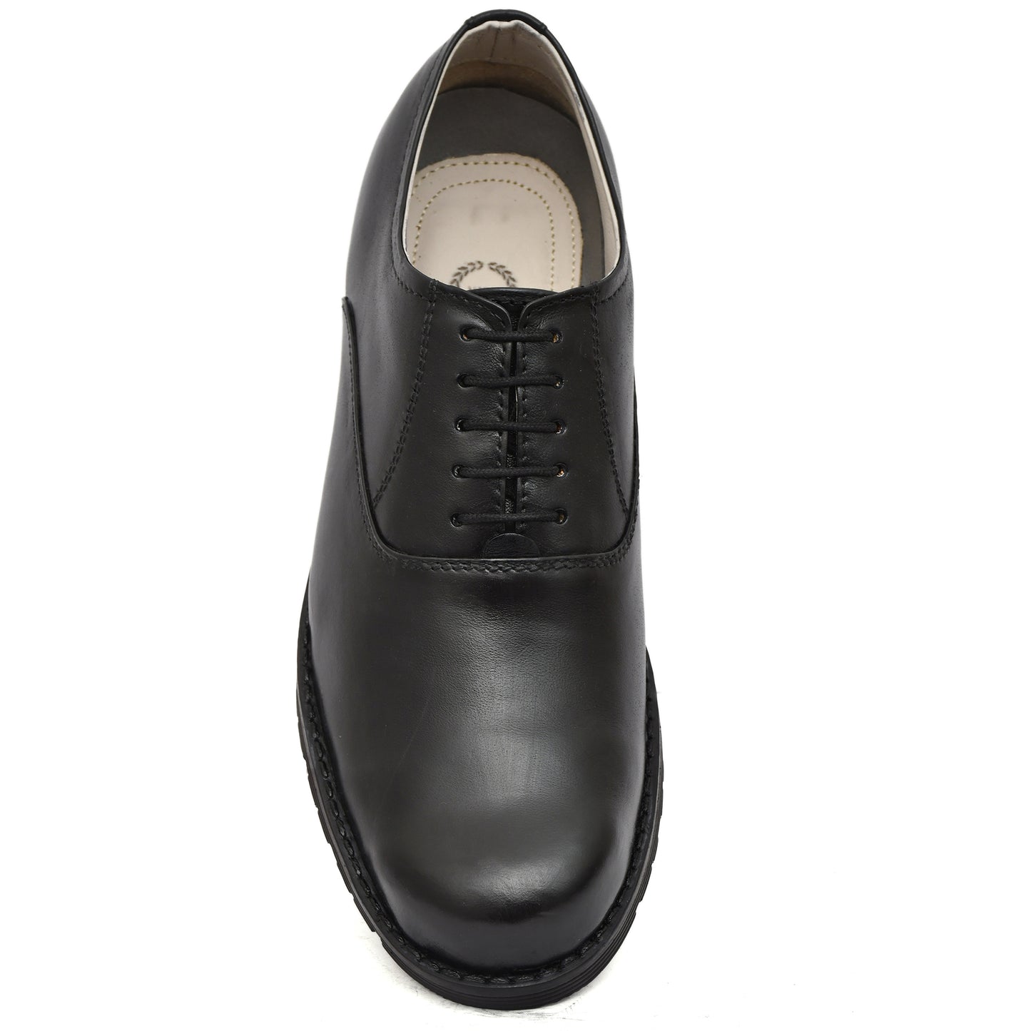 Safety Shoes : Industrial Safety Derby leather Shoes with Steel Toe & Memory foam footpad.