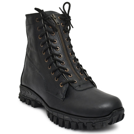 Pilots Boots : Black leather boots for Pilots with Memory foam footpad. Article : 610R