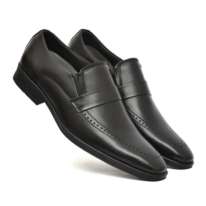 Penny loafers :  Black leather Penny loafer Memory foam footpad. Article : Al01-Black