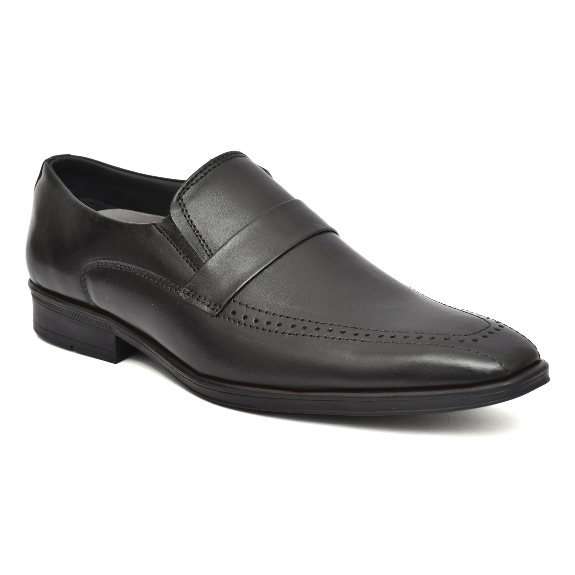 Penny loafers :  Black leather Penny loafer Memory foam footpad. Article : Al01-Black