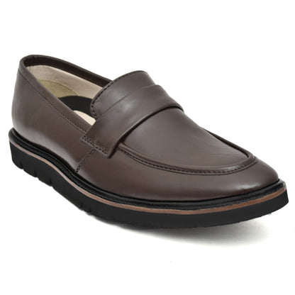 Penny loafers :  Brown leather Penny loafer Memory foam footpad. Article : 107PE-Brown