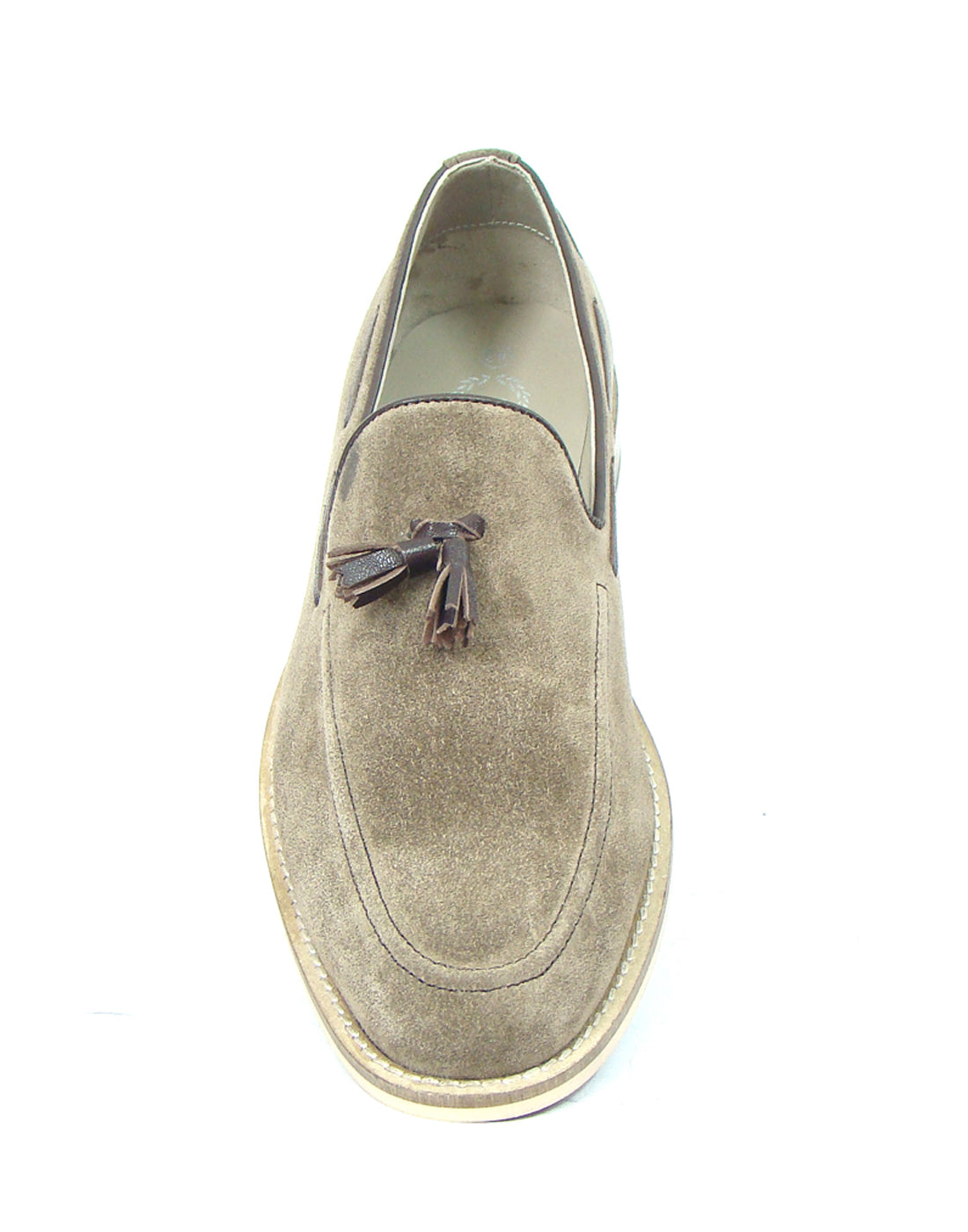Penny loafers : Light Brown leather Penny loafer with Tassel & Memory foam footpad. Article : HU107-LBrown