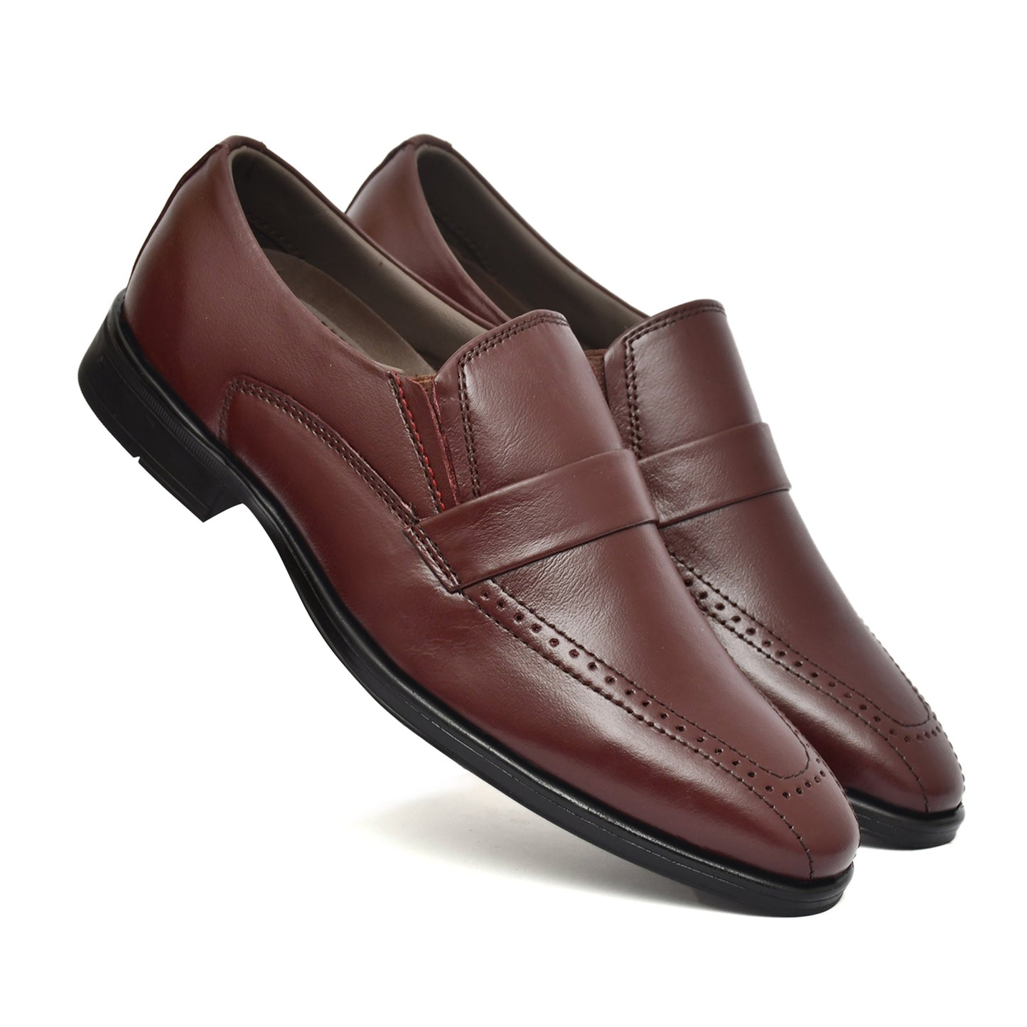 Penny loafers :  Wine leather Penny loafer Memory foam footpad. Article : Al01-Wine