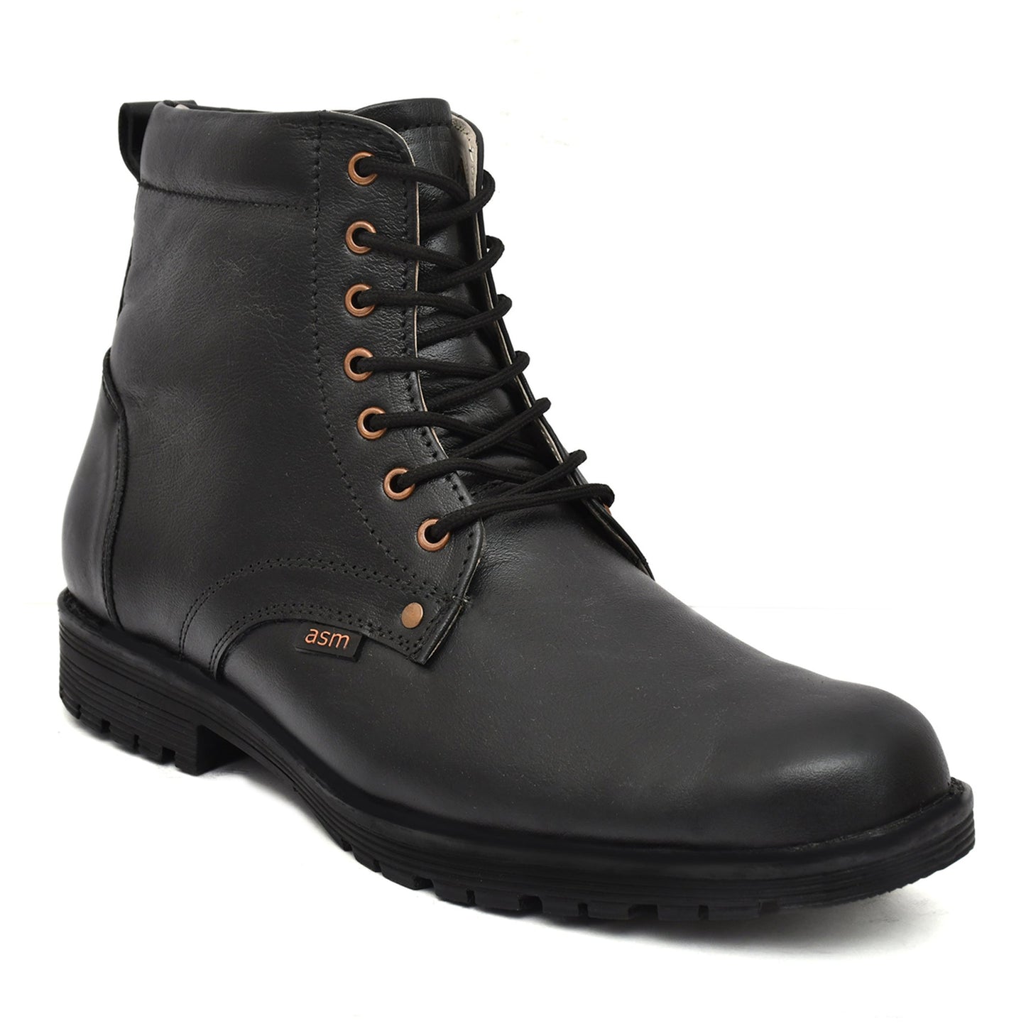 Safety Shoes : Industrial Safety Derby Boots with Steel Toe & Memory foam footpad.