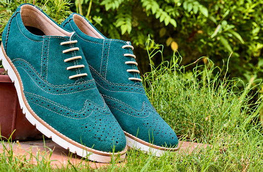 Sneakers in camoscio azzurre con soletta in memory foam - SN30-SkyBlue