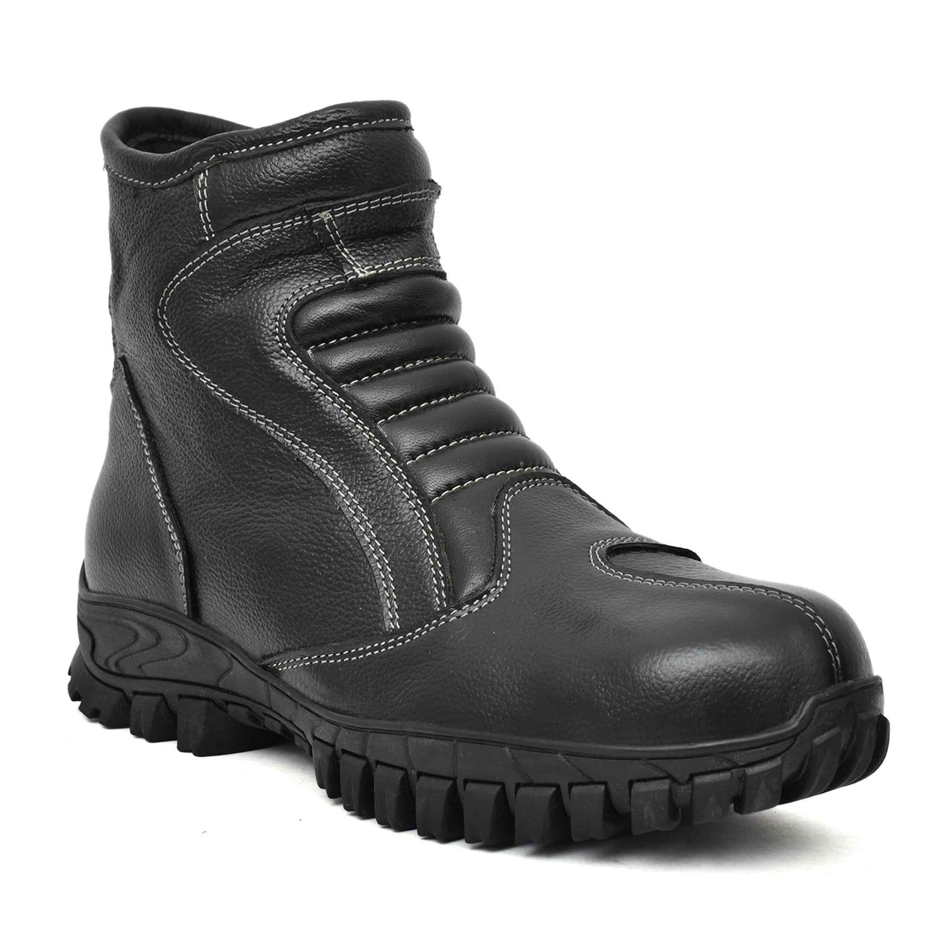 Cold Room Insulated Black leather Thermal Boots by ASM. T709-Black