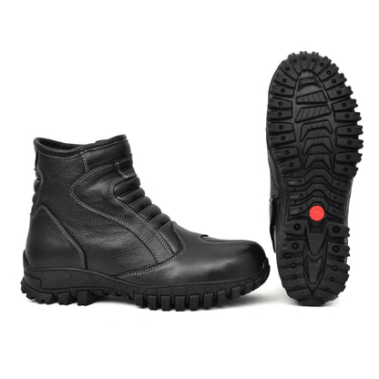 Cold Room Insulated Black leather Thermal Boots by ASM. T709-Black