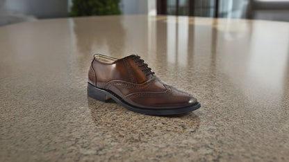 Goodyear_Welted_Brogue_Shoes_Tan_Brush_off_leather_with_Memory_foam_footpad. 