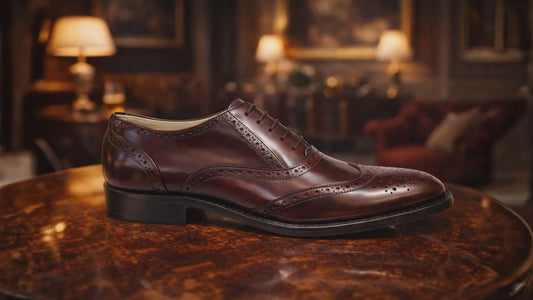 Elevator Shoes : 3″ Inches Hidden Height Increasing Wine Leather Brogue Shoes.