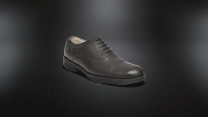 Safety Shoes : Industrial Safety Oxford Shoes with Steel Toe & Memory foam footpad.