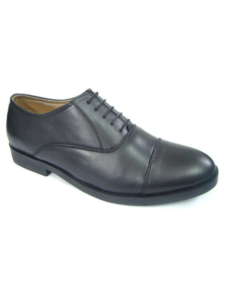 ASM Pure Leather Formal Black Oxford Shoes. Size Available 5 to 15 UK