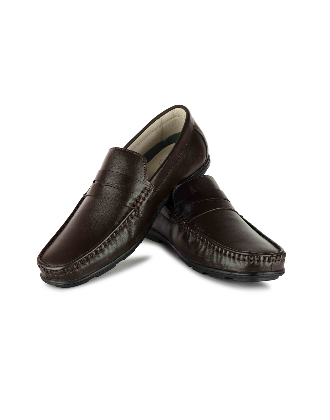 Brown Loafers - Buy Coffee brown Pure Leather Loafers @ Rs.1800 Only ...