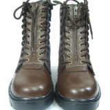 Brown Soft Leather Light Weight Flying Boots for Pilots