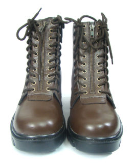Brown Soft Leather Light Weight Flying Boots for Pilots