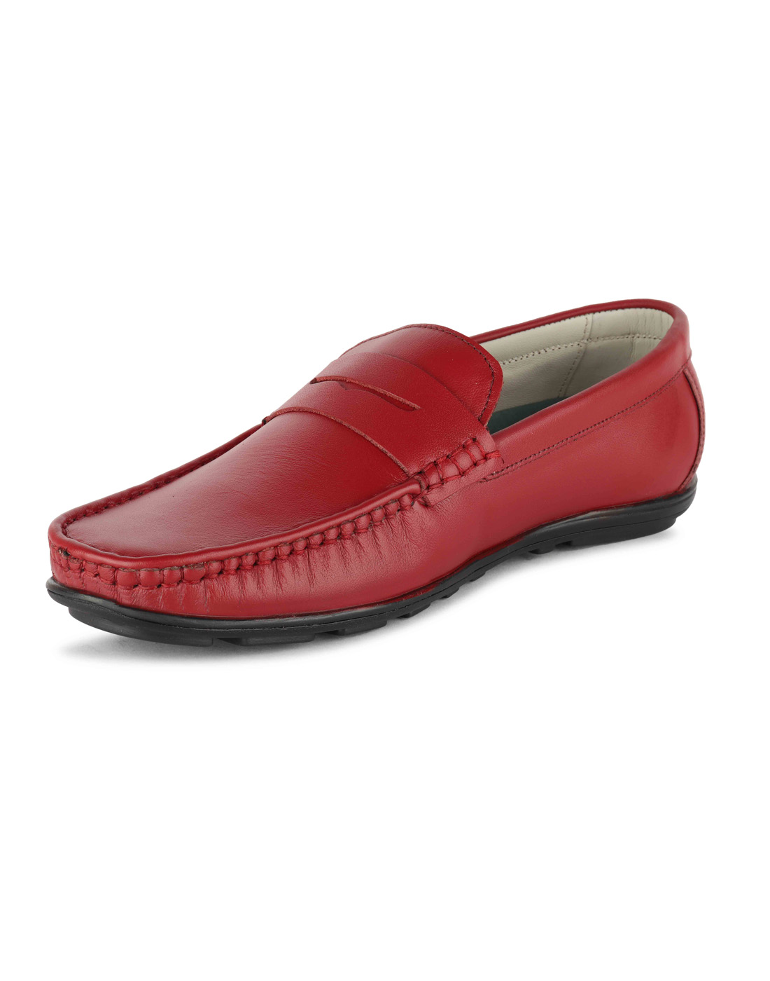 Red Loafers - Buy Red Pure Leather Loafers - Article-230R