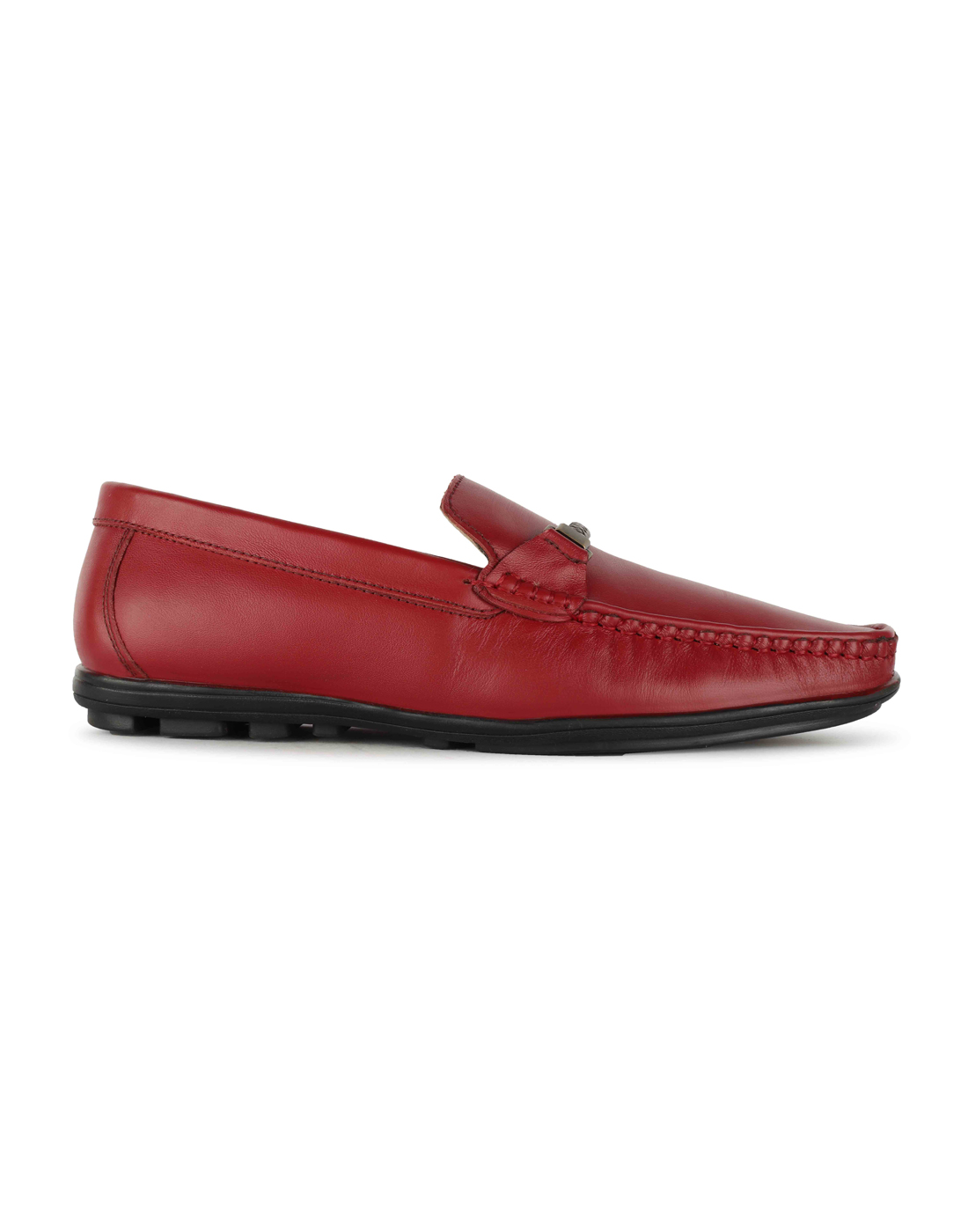 Red Loafers - Buy Red Pure Leather Loafers @ Rs.1800 Only | Agra Shoe Mart