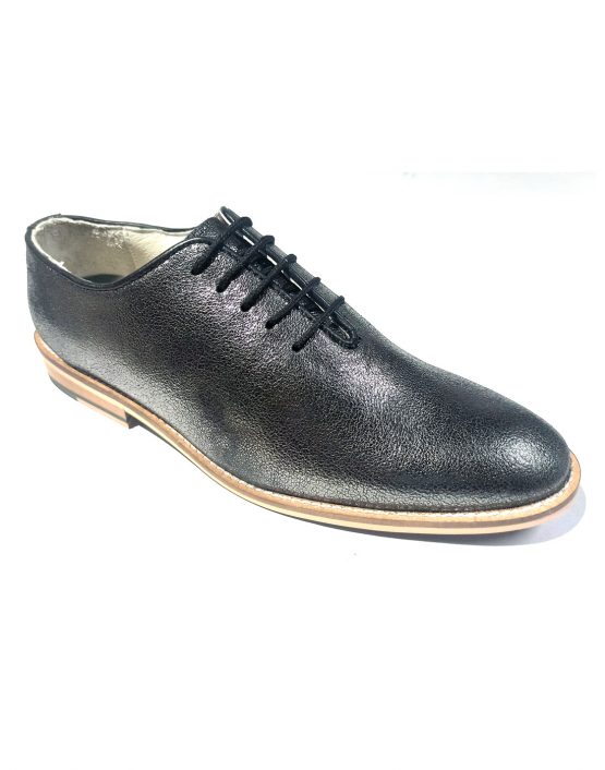silver leather shoes