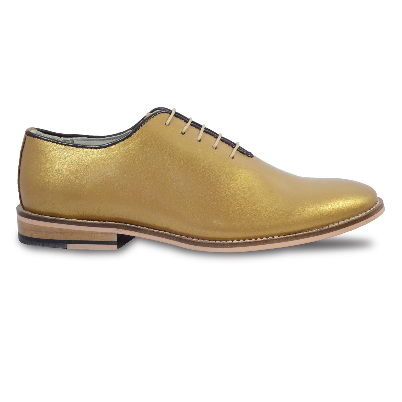 GOLDEN ITALIAN LEATHER PARTY DERBY SHOES Article-HU201B | Agra Shoe Mart