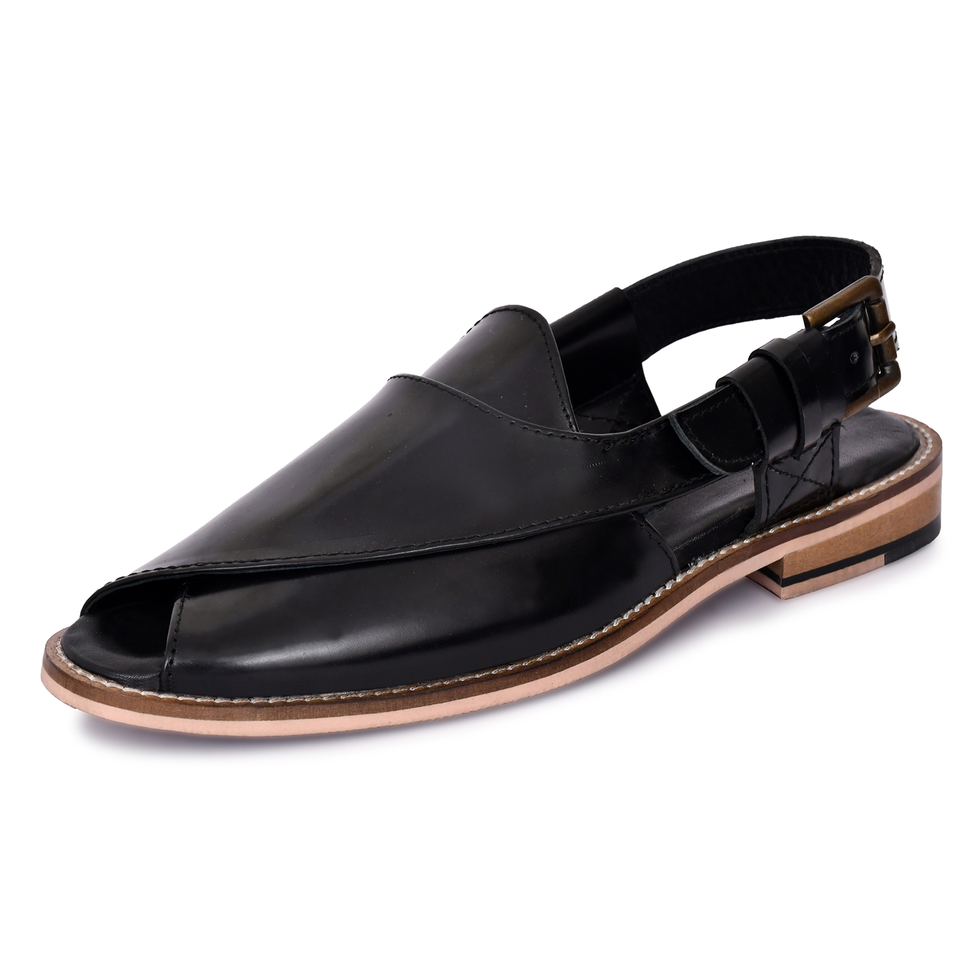 Bonicci Peshawari Sandals for Men  9145 Tan Leather