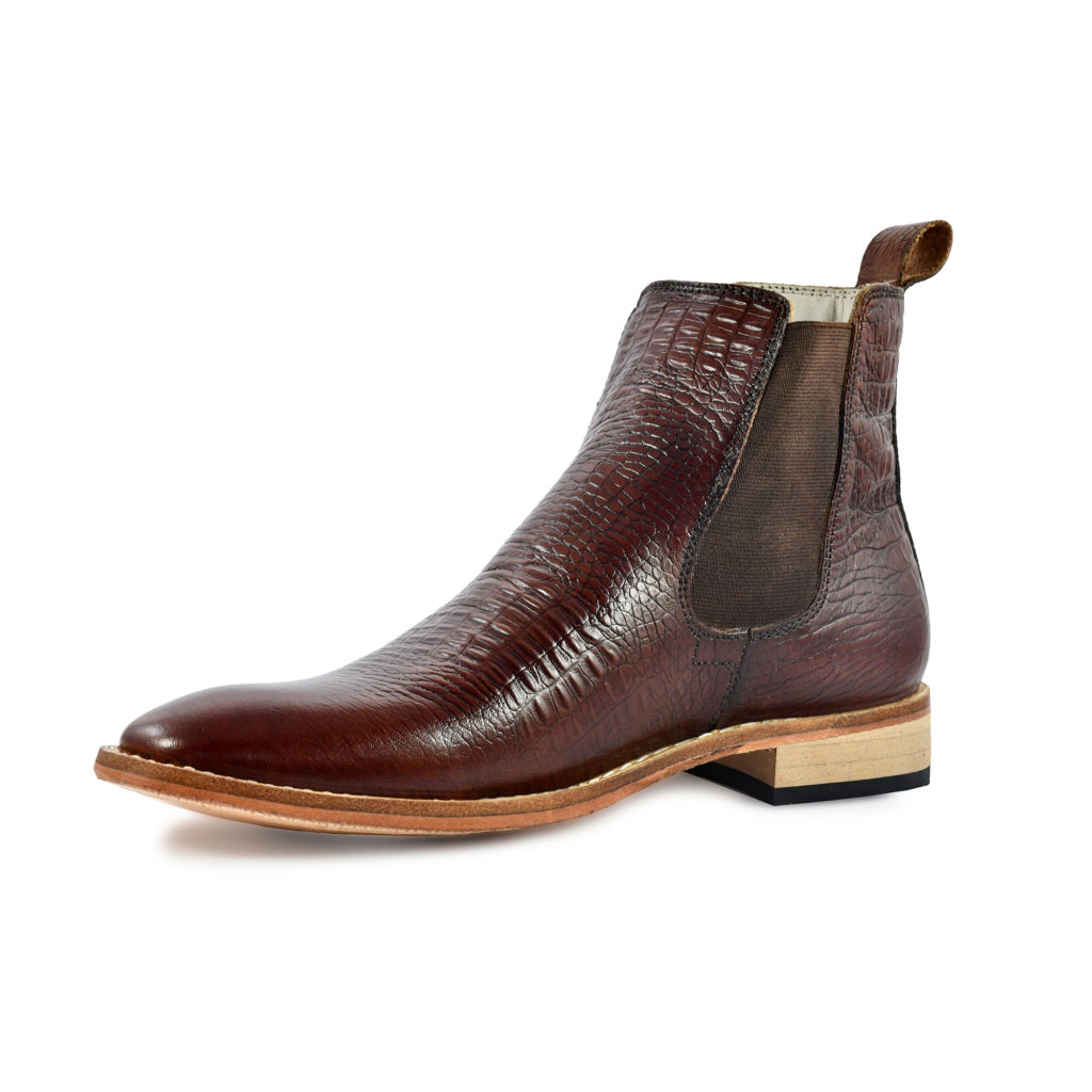 Chelsea Boots - Handmade Goodyear Welted Chelsea Boot, Croco Pattern ...