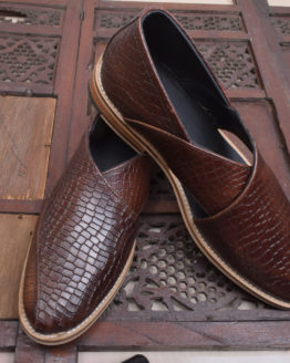 Peshawari : Alligator Brown Leather By ASM