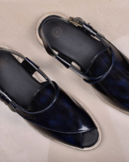 Peshawari-Blue Brushoff Calf Leather