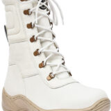 Snow Boots : Pure leather white snow boots by ASM