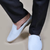 Mule shoes white leather