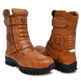 Biker Boots : Pure tan leather boots by ASM