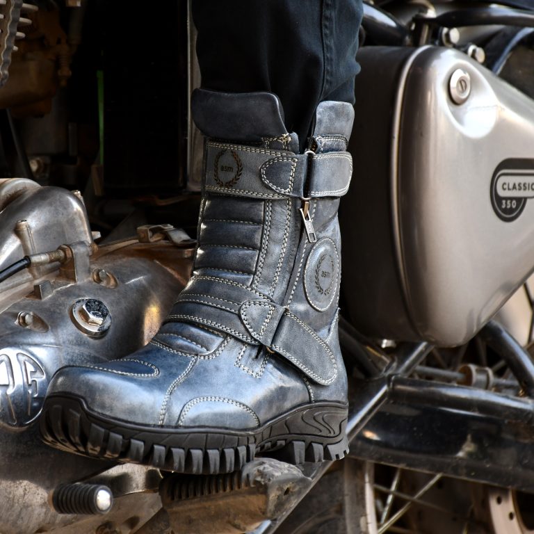 high ankle biker boots