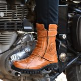 Biker Boots : Pure tan leather boots by ASM