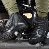 Biker Boots : Pure black leather boots by ASM