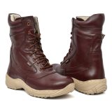 Biker Boots : Pure brown leather boots by ASM