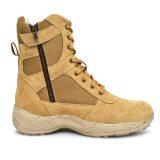 Air Force boot with side zip.