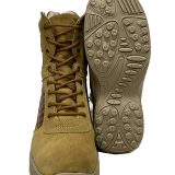 Air Force boot with side zip