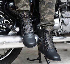 Biker High Ankle Leather Boots for Men idle for Biking, Hiking ...