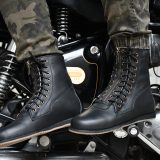 Biker Boots : Urban Boots for Bikers with heavy duty Rubber Sole by ASM. Article : Biker610-Black