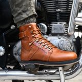 Biker Boots : Urban Boots for Bikers with heavy duty Rubber Sole by ASM. Article : Biker01-Tan