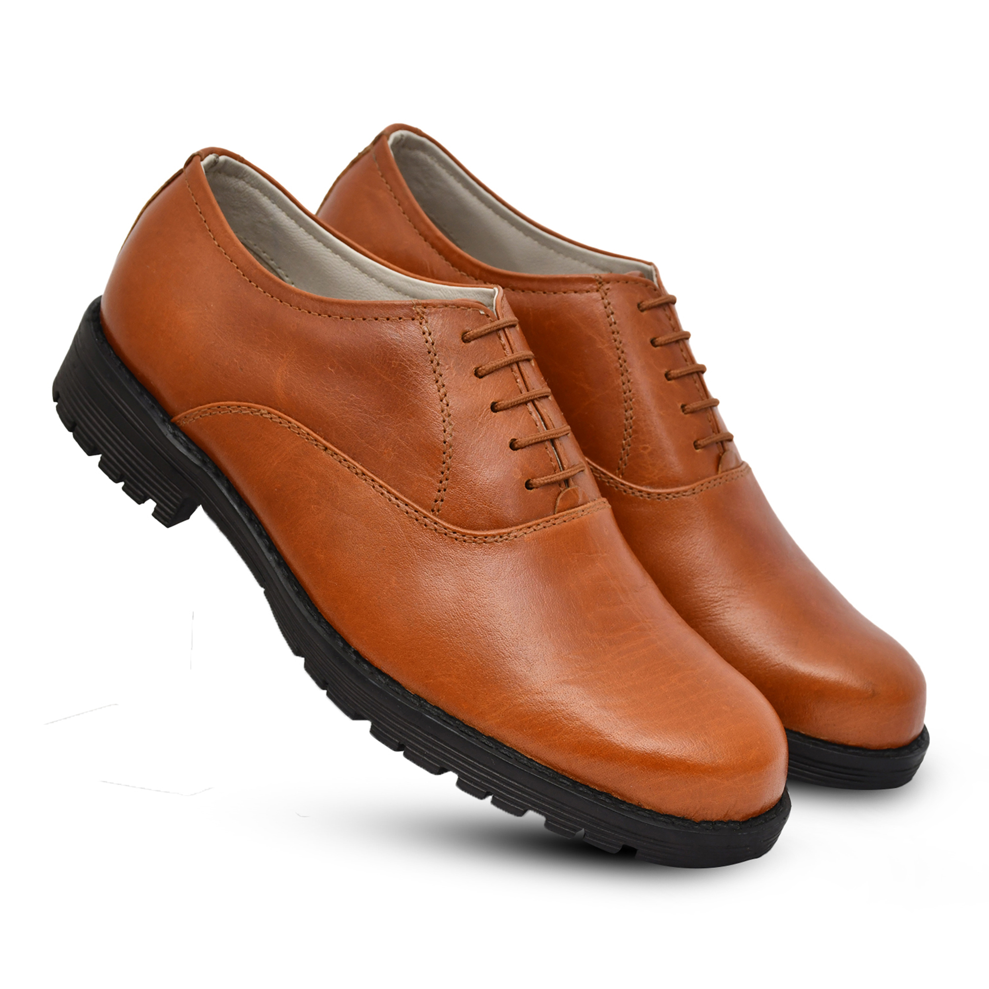 ASM Safety Shoes: Buy Safety Formal Wine Leather Derby Shoes Online.