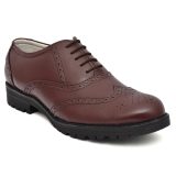 asm Safety Shoes: Buy Safety Formal Tan Leather Brogue Shoes Online. Article: S101-Tan