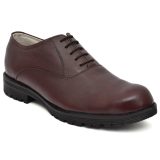 ASM Safety Shoes: Buy Safety Formal Wine Leather Derby Shoes Online.