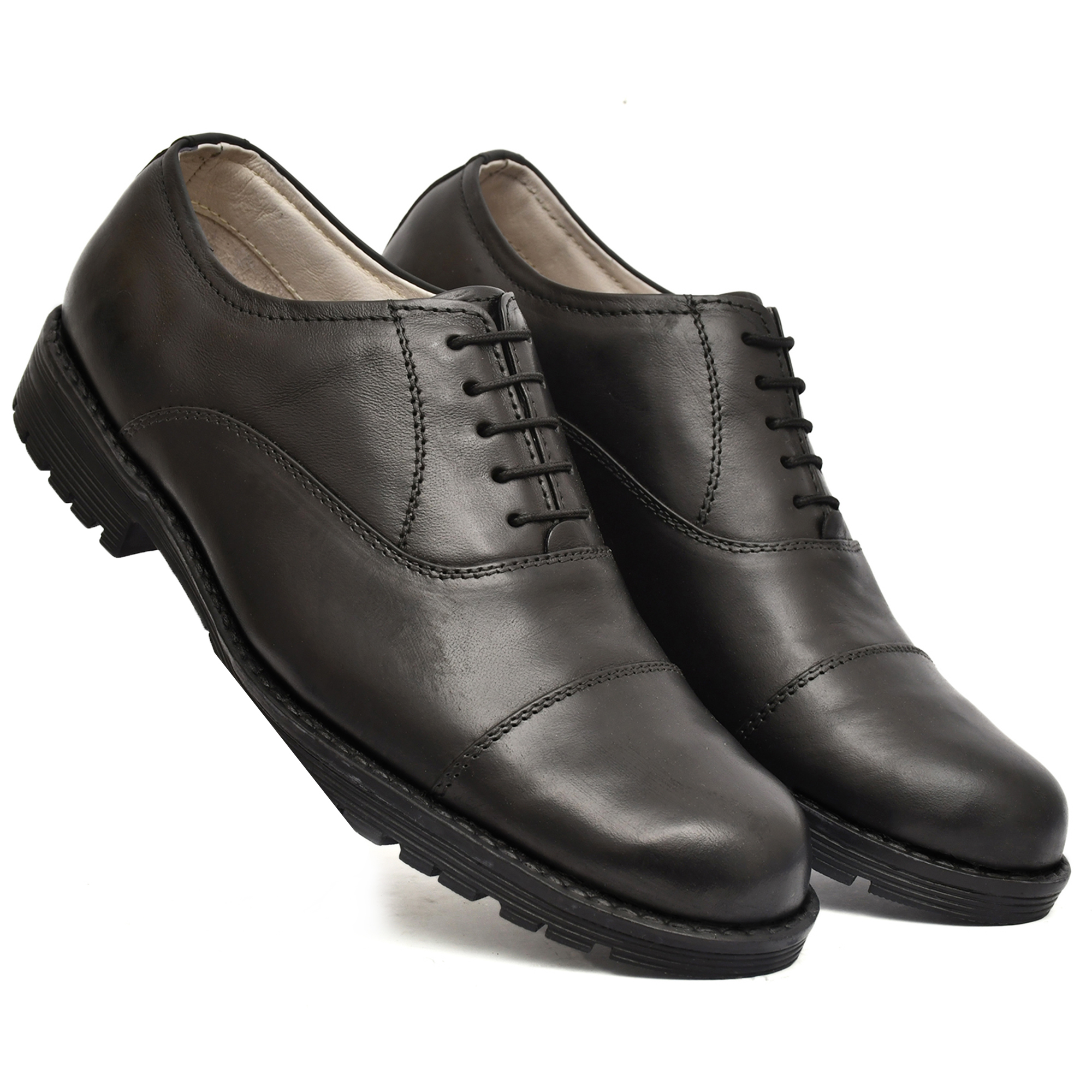 Safety Shoes: Buy Industrial Safety formal Black Leather Oxford Shoes Online. Article: S110-Black