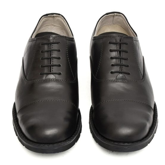 Safety Shoes: Buy Industrial Safety formal Black Leather Oxford Shoes Online. Article: S110-Black