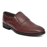 Wine Leather Penny loafers for men with Memory foam footpad. Article : AL01-Wine