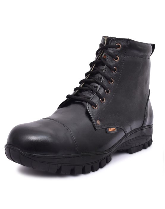 Industrial Safety Boots with Steel toe, Memory foam footpad & Rubber Sole.