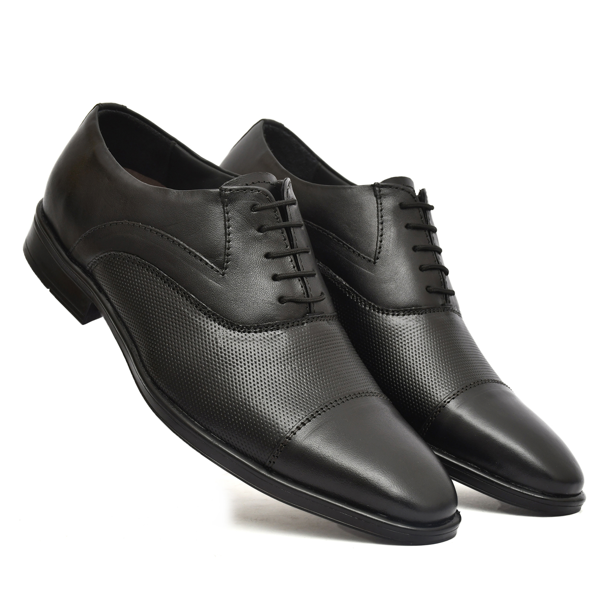 ASM Black leather Oxford shoes with memory foam footpad ASM Black leather Oxford shoes with memory foam footpad