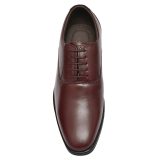 Wine Leather Derby Shoes for men with Memory foam footpad.