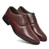 Wine Leather Derby Shoes for men with Memory foam footpad.